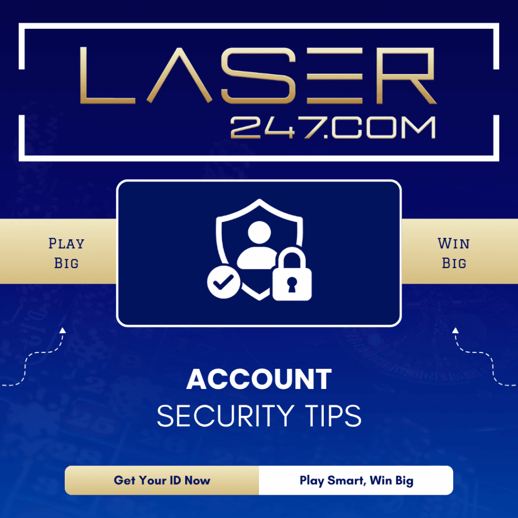 Account security tips graphic with shield protecting user profile, padlock and verification checkmark icon for secure account safety