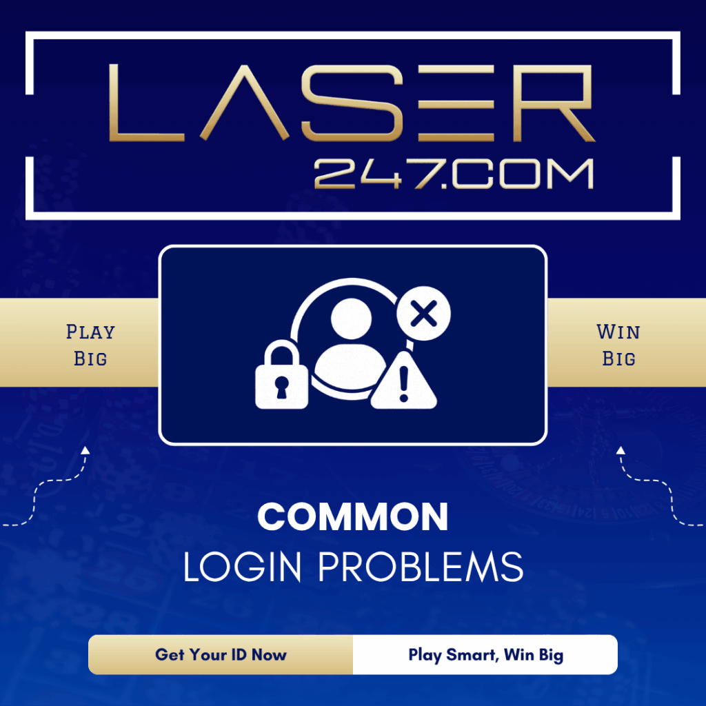 Common login problems graphic with user profile icon surrounded by padlock, warning triangle and close icon for account login issues