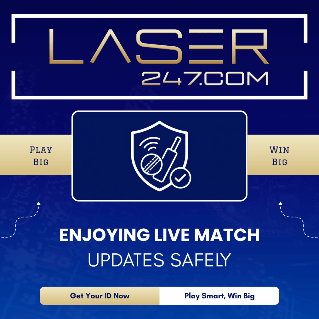 Secure live match updates graphic with cricket bat and ball shield icon and verified checkmark for safe gaming