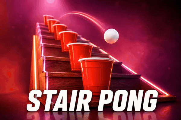 Stair Pong - Red Cup Staircase Beer Pong Game